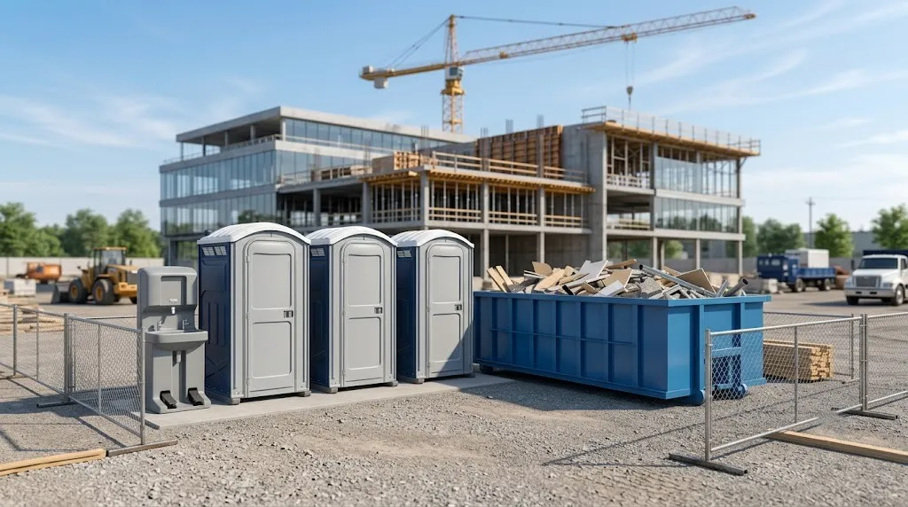 Porta potty in winter
